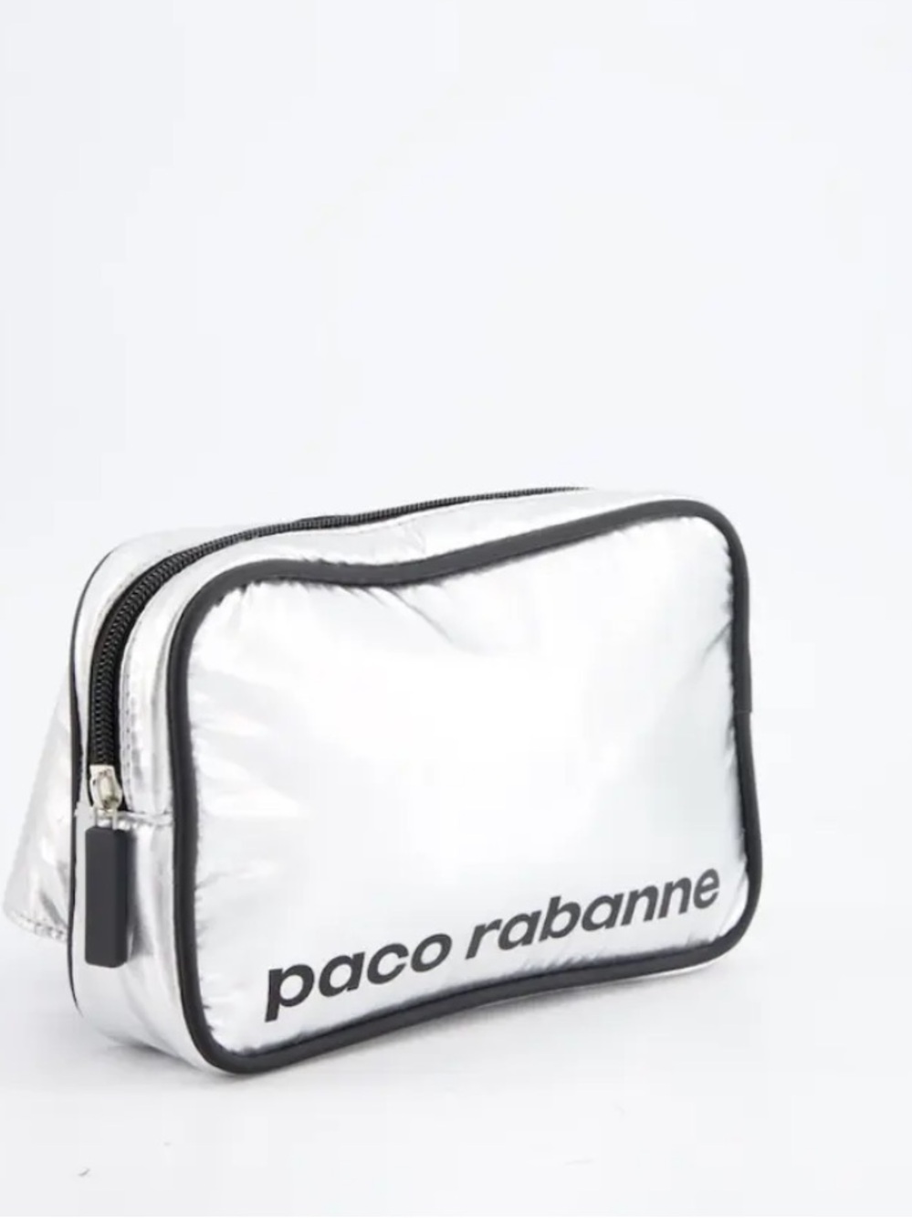 Paco Rabanne Silver and Black Men's Fanny pack